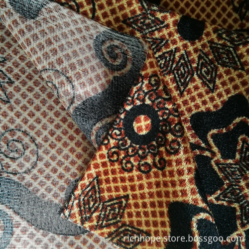 100% Polyester Samtstoffe bedruckt